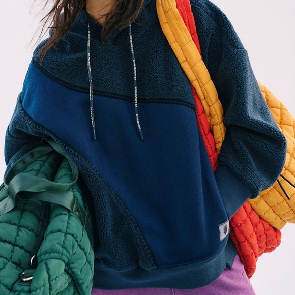 Free People Sprint to the finish Navy Hoodie NWT 
Retail $198 - Picture 3 of 6